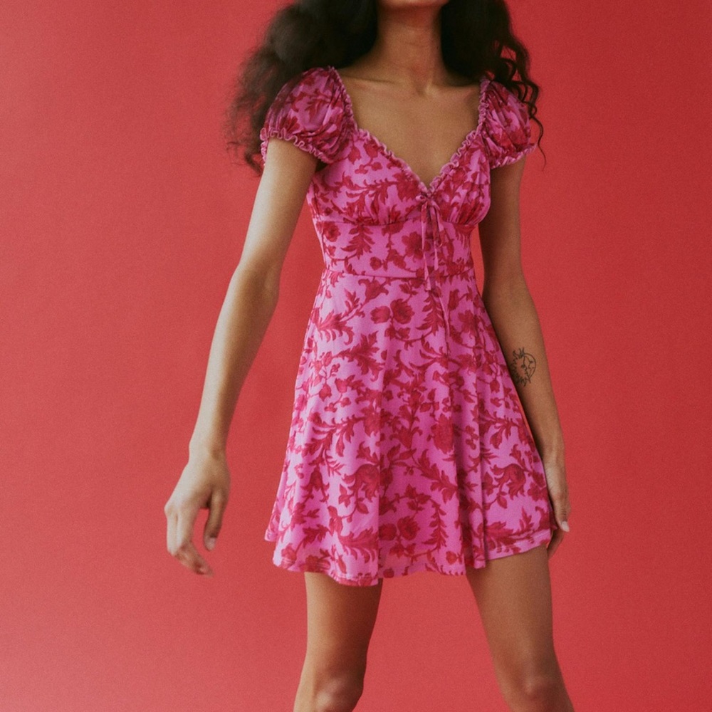 Urban Outfitters Audrey printed mini dress